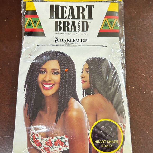 Crochet Braid Hair 7 Packs Kanekalon 12" Heart Braid Hair Extensions - Picture 9 of 13